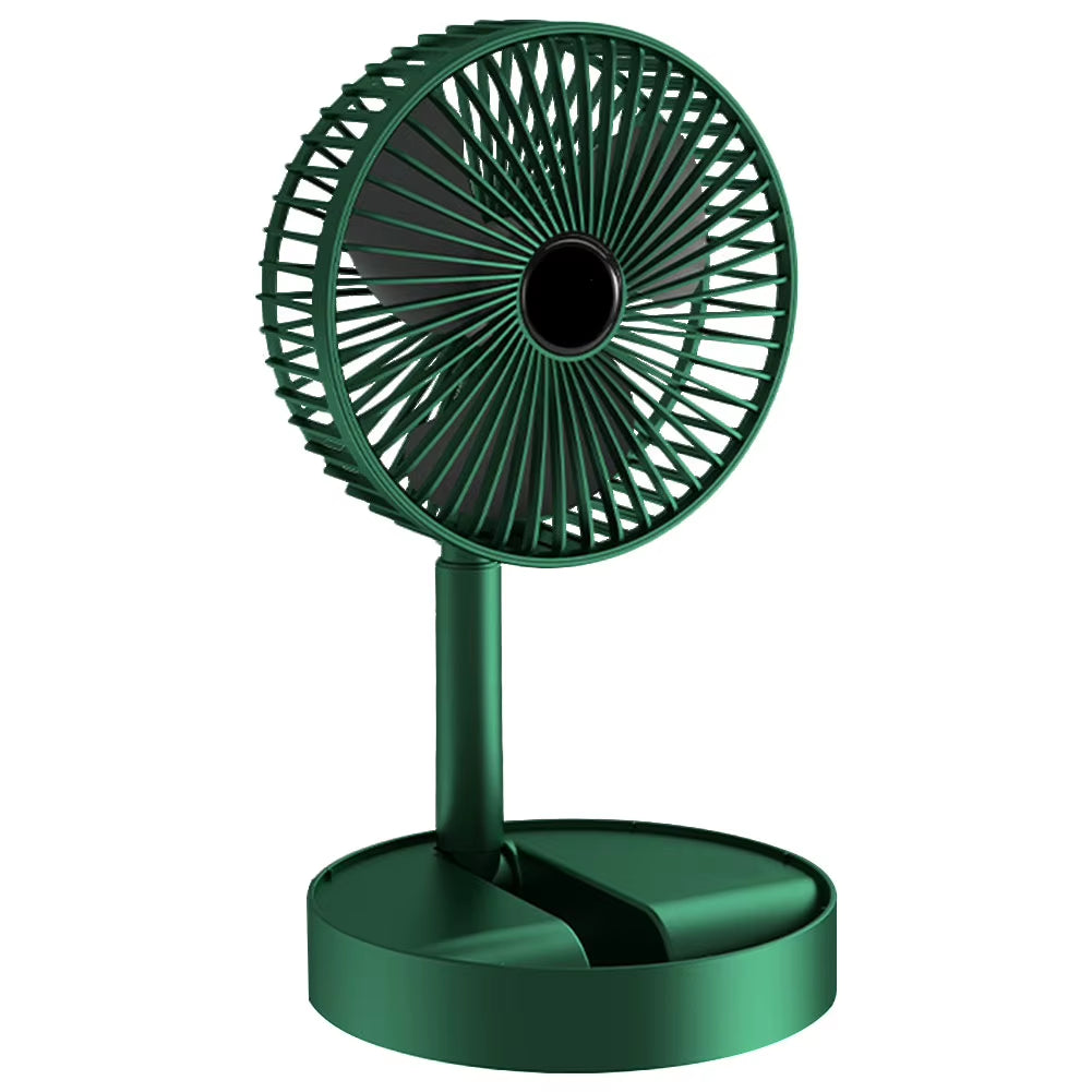 Desktop Foldable Fan 2000Mah Portable Household USB Rechargeable 3Speed Mute Fan Electric Adjustable Air Conditioner Cooling Fan