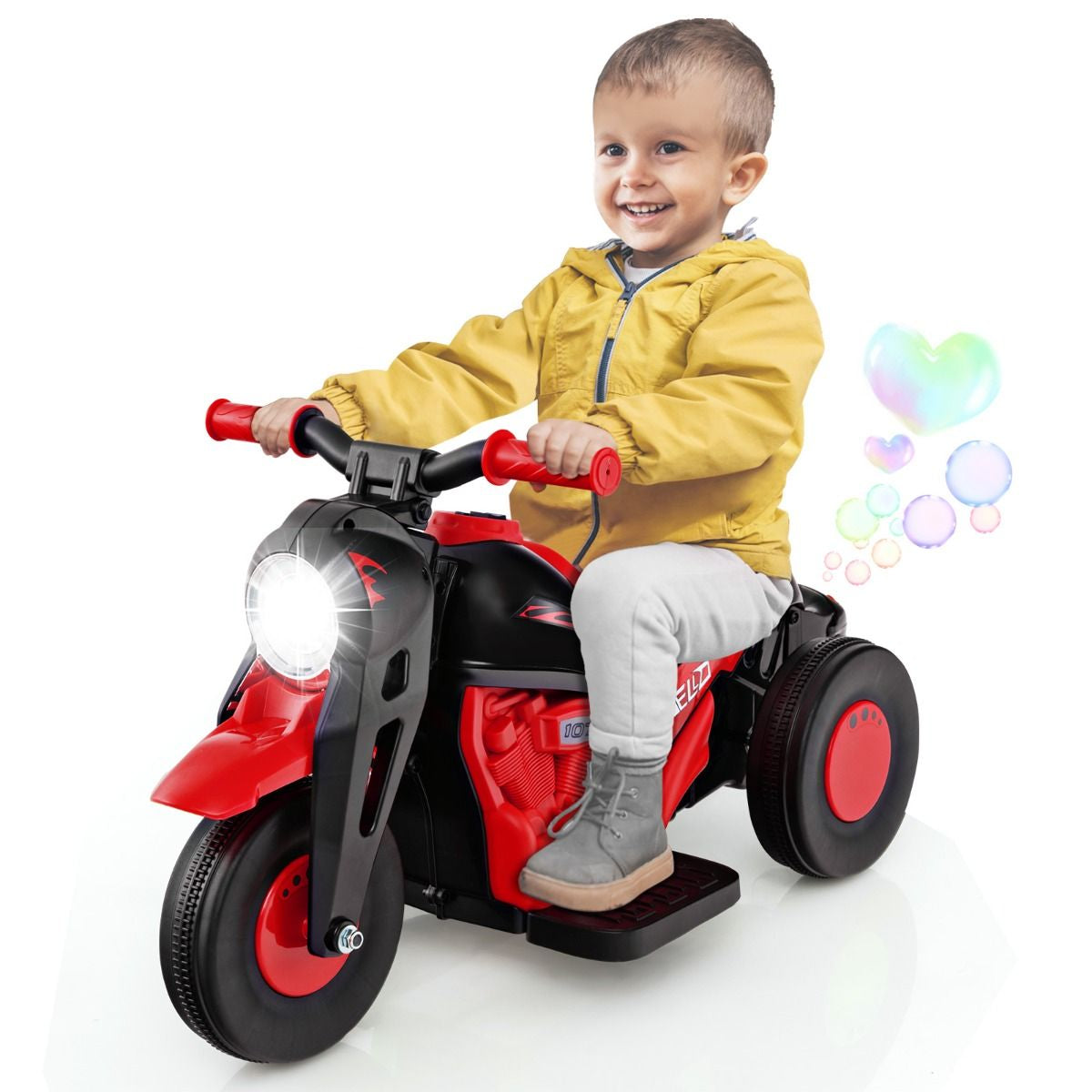 6V Electric Kid Ride on Motorcycle with Bubble Maker