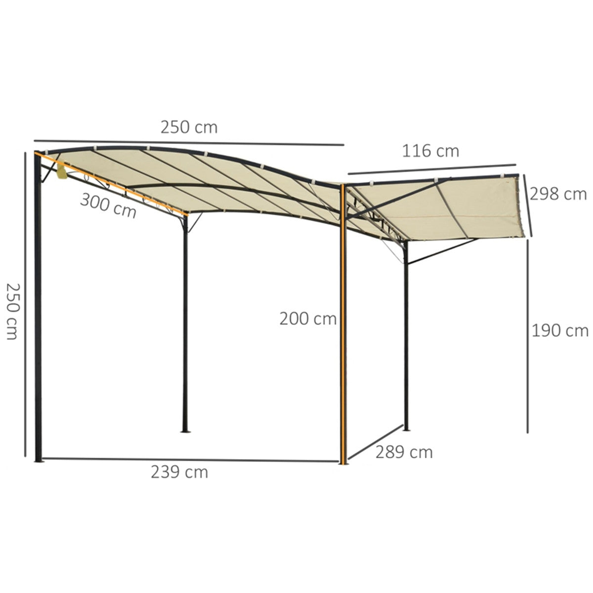 Sturdy Patio Gazebo with UV-Resistant Canopy - Elegant & Durable