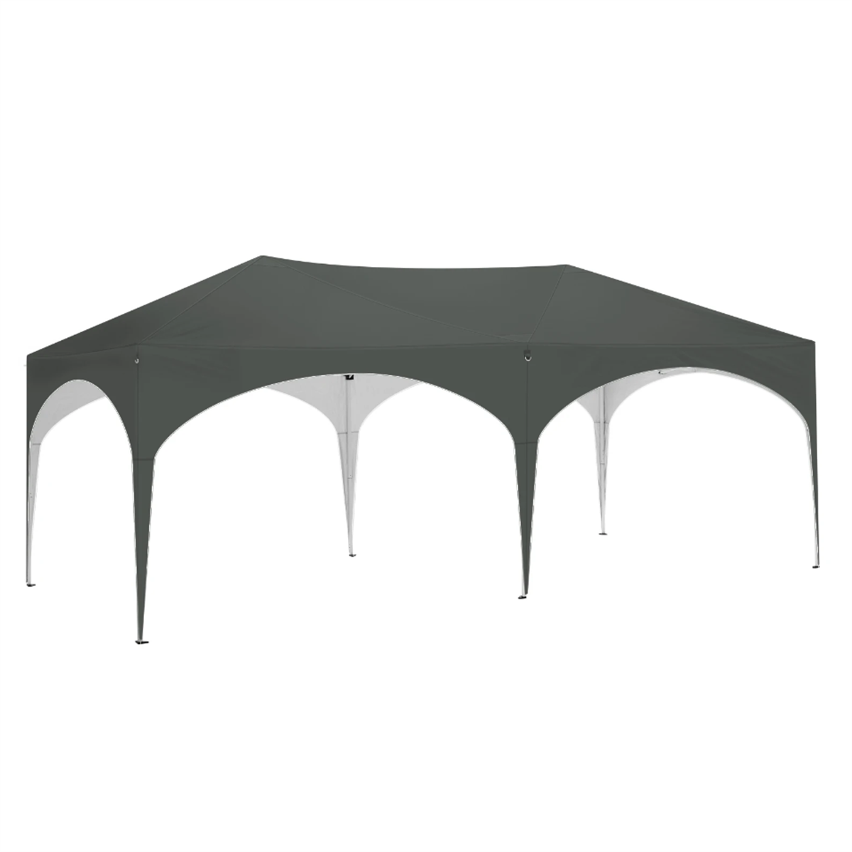 Durable 3x6m Grey Party Tent – Waterproof & UV-Resistant with Instant Setup