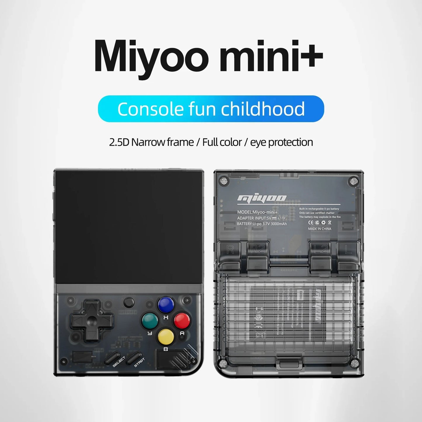 Mini Plus Retro Handheld Game Console V2 - 3.5-Inch IPS Screen, Classic Gaming on the Go!
