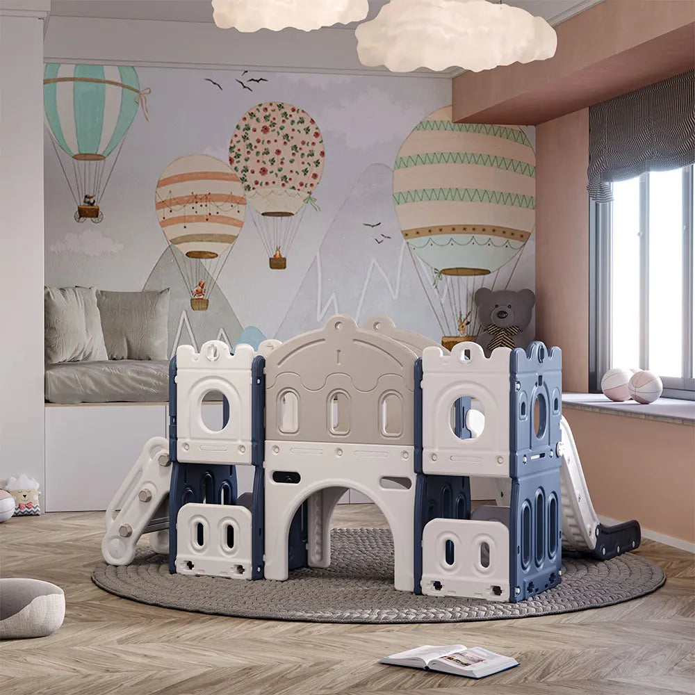 Kidkid Versatile Toddler Playset with Slide & Basketball Hoop - Perfect for Ages 1-3!