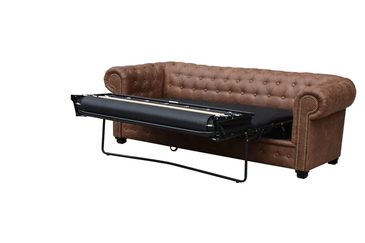 Haverly 3 Seater Chesterfield Fold Out Sofa Bed