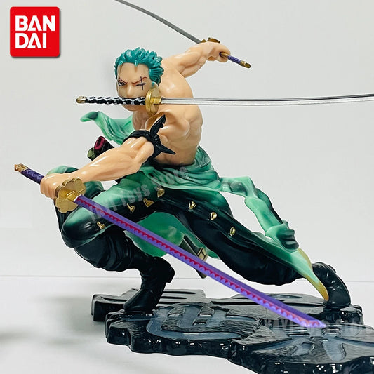 Roronoa Zoro 10cm Three-Blade Anime Figure - Premium Sa-Maximum Manga Statue for Collectors