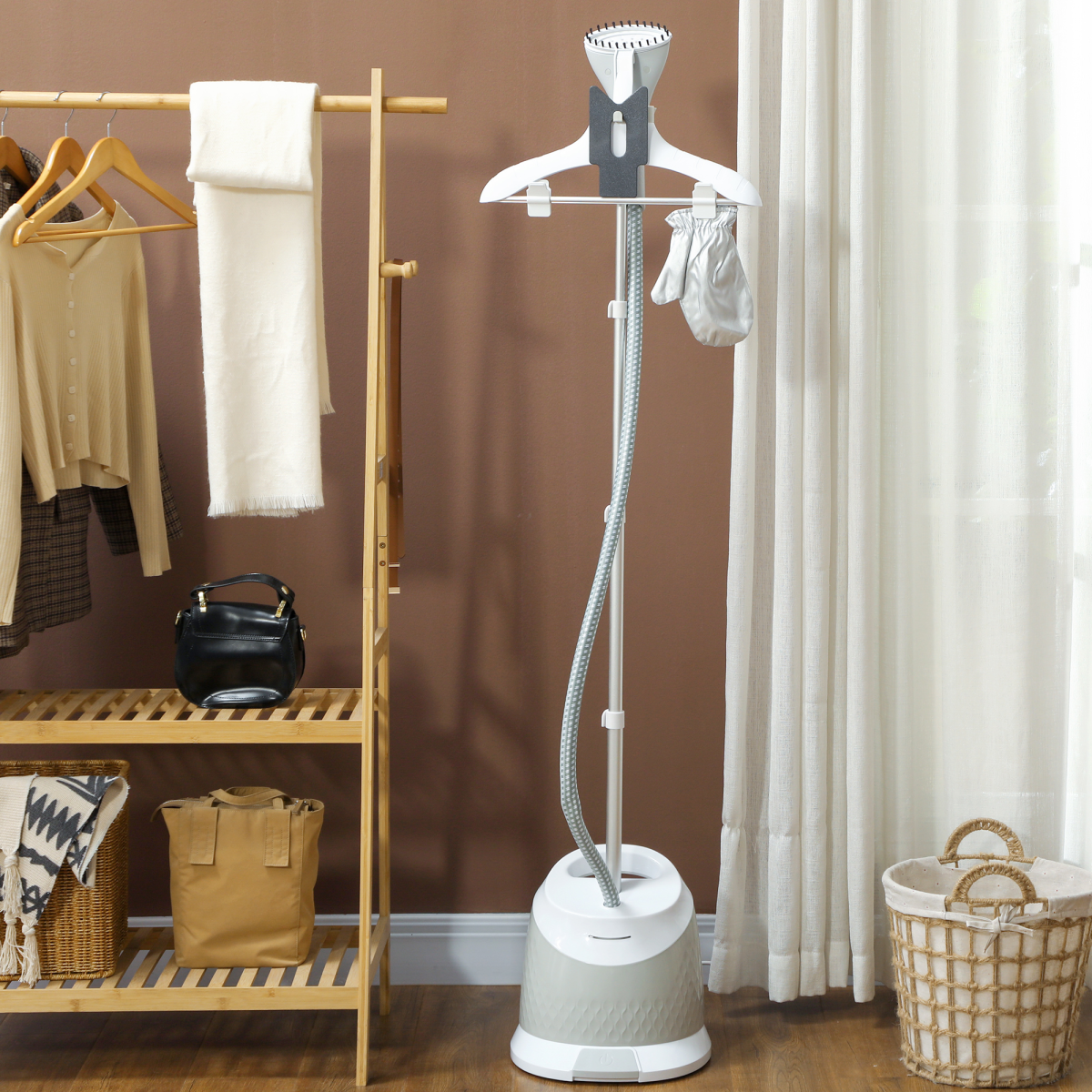 1800W Powerful Garment Steamer - Fast Wrinkle Remover, 1.8L Tank