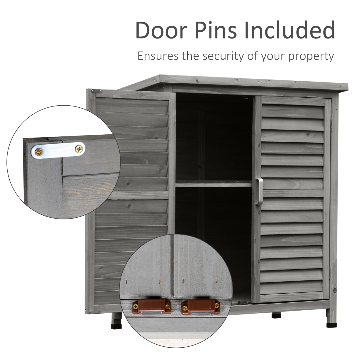 Durable Fir Wood Garden Shed - Organize Your Outdoor Gear with Style