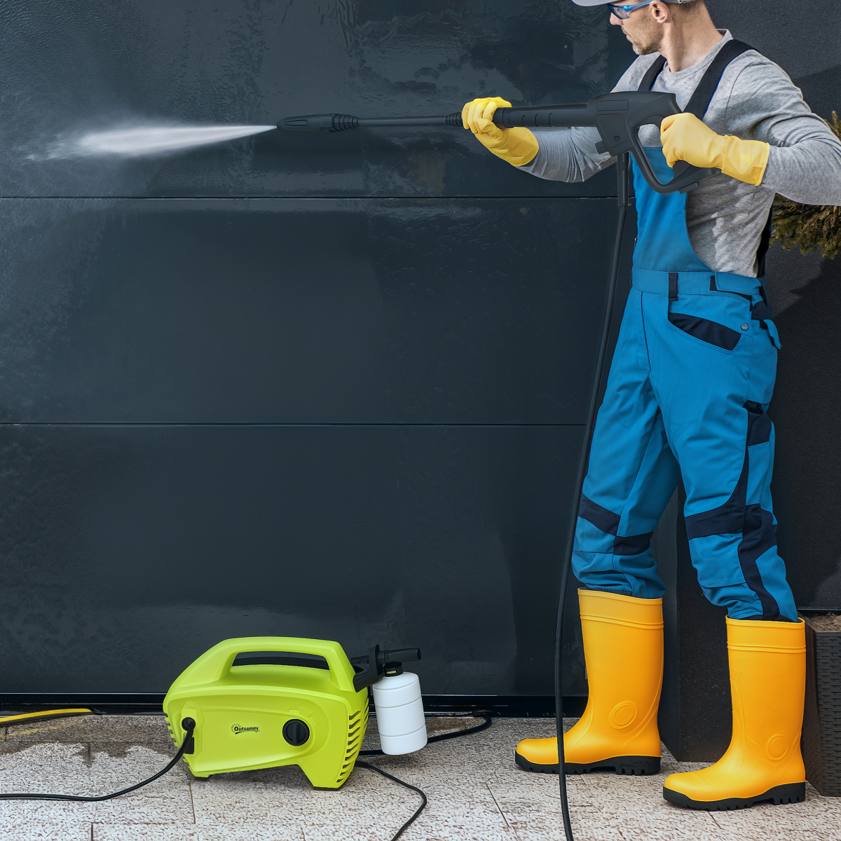 1600W Portable Pressure Washer - 130 Bar Power, 6m Hose, Ultimate Cleaning