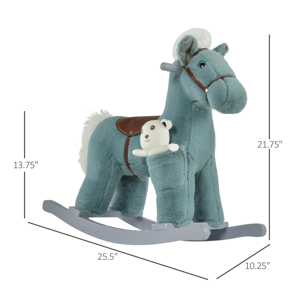 Kids Rocking Horse: Timeless Wooden Ride-On Toy for Safe Fun