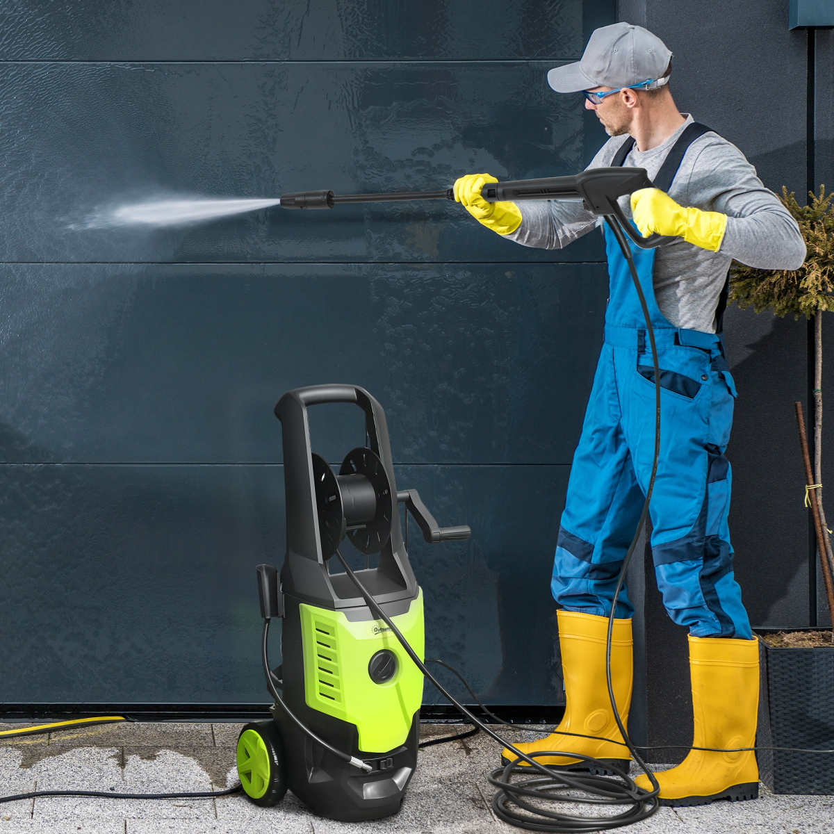 2200W Power Washer 170 Bar Pressure with Adjustable Nozzle