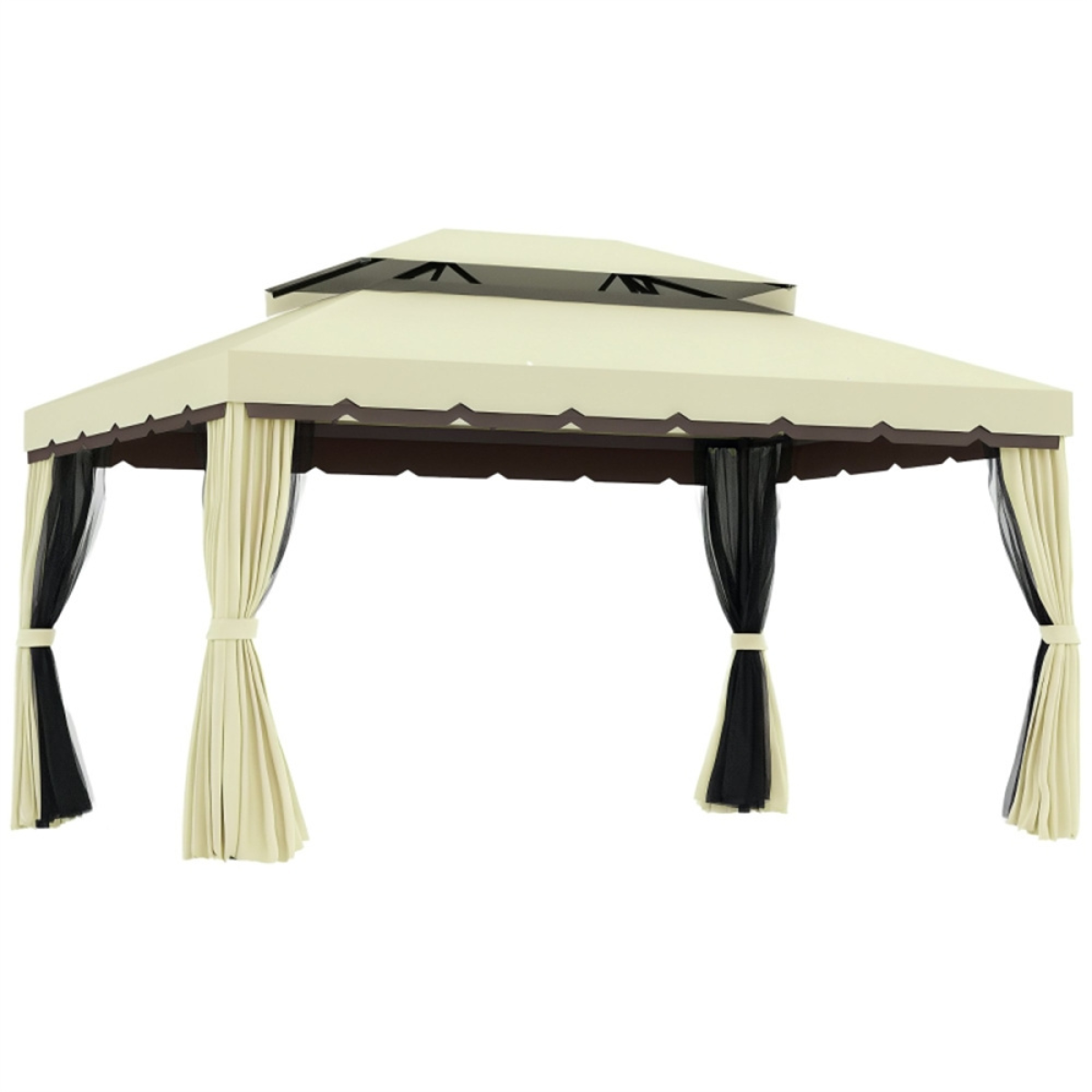 Cozy Oasis Portable Gazebo - Outdoor Shelter with Privacy & Airflow Features