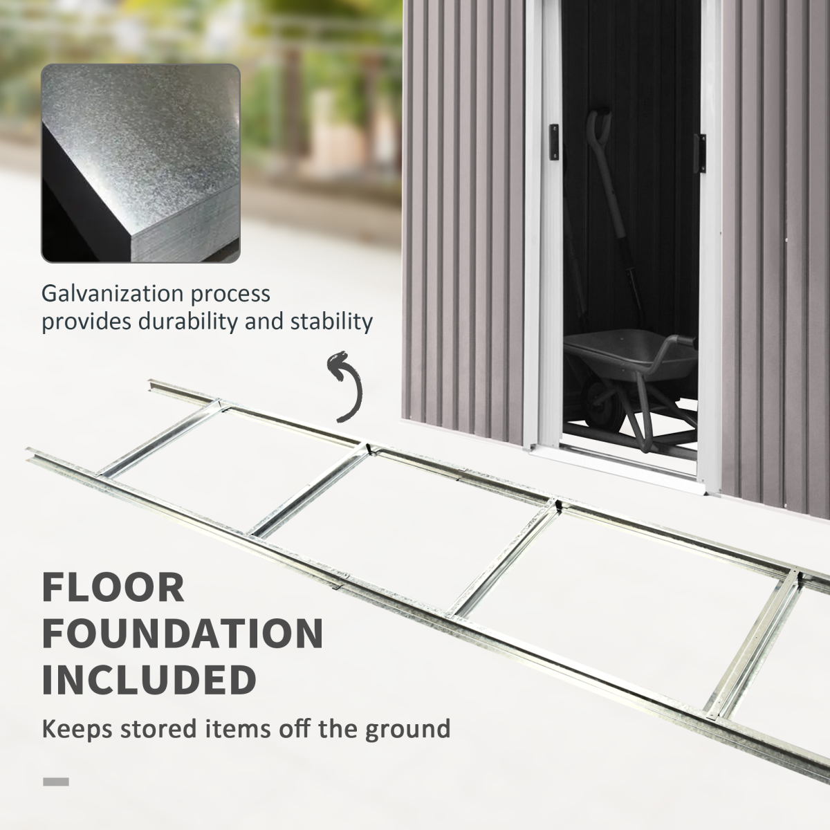 Durable Garden Shed: Weatherproof, Lockable, Easy Assembly