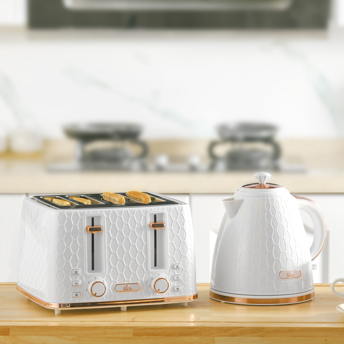Chic 1.7L Kettle & Toaster Set: Stylish, Versatile, and Perfect for Entertaining