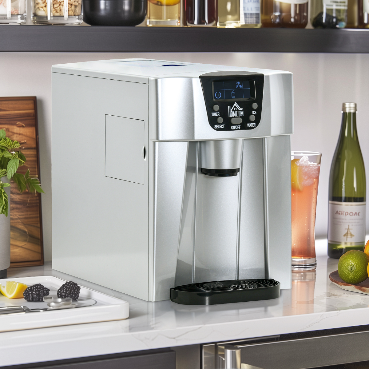 Ice Maker & Water Dispenser: Effortless Chilling Anywhere, Anytime!