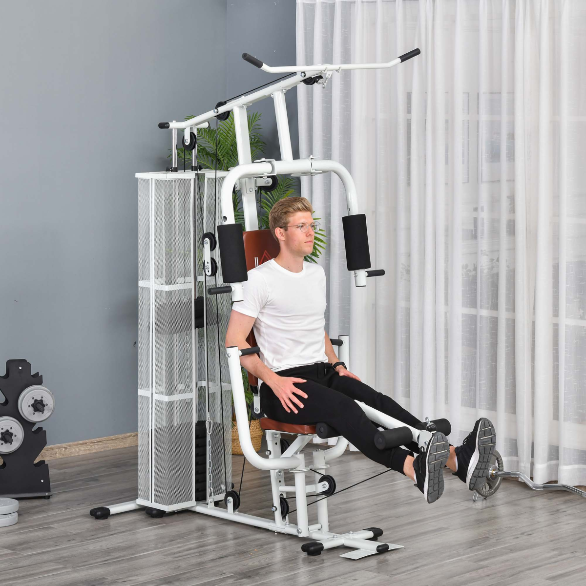 All-in-One Home Gym System: Versatile Weight Training Machine