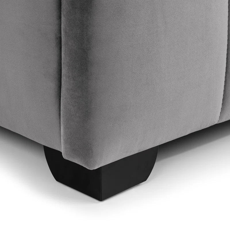 Mareike Upholstered Panel Bed with Mattress