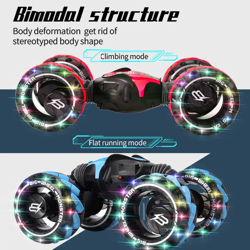 1:12 Scale 4WD RC Gesture Control Off-Road Stunt Car with Music & Lights - Perfect Gift for Boys!