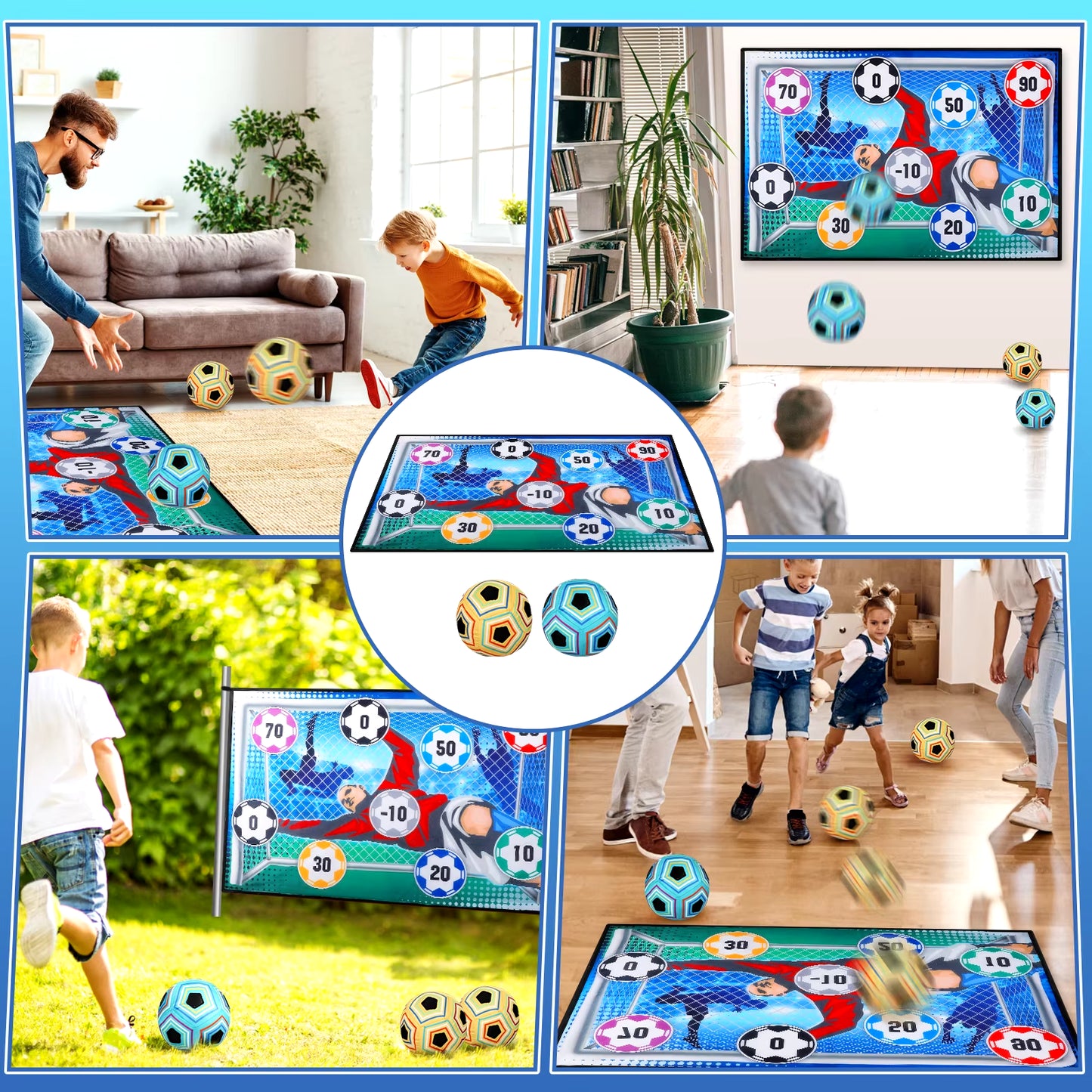 Ultimate Foldable Soccer Game Set for Kids - Indoor & Outdoor Fun for Ages 3-8!
