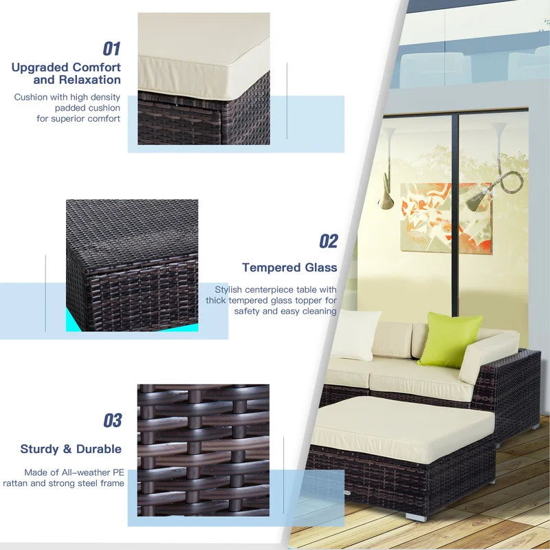 Normandy 5 - Person Seating Group with Cushions