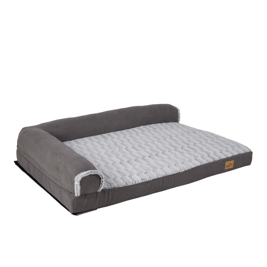 Luxurious Waterproof Plush Dog Bed & Cat Lounger - Self-Warming Foam, Machine Washable Cuddler for Ultimate Comfort