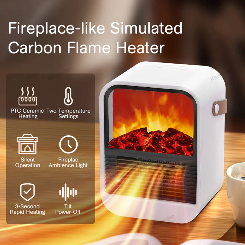 Cozy Up with Our Portable Electric Fireplace Heater & Blower Fan for Ultimate Home Comfort