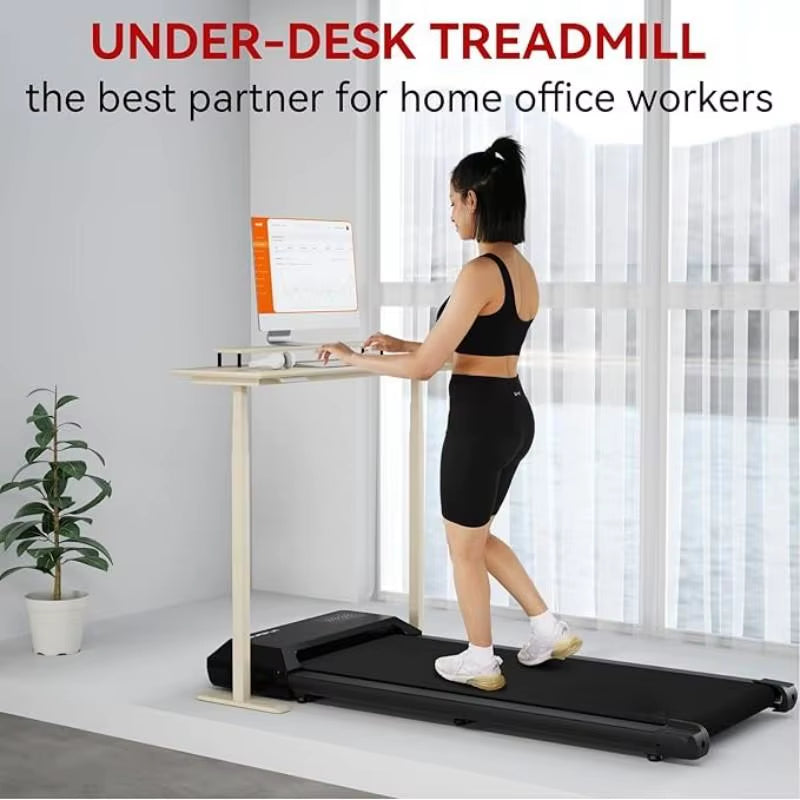 300 Ibs Weight Capacity 2.5 HP 2 in 1 Portable Treadmill for Home with Remote Control LED Display Walking Pad