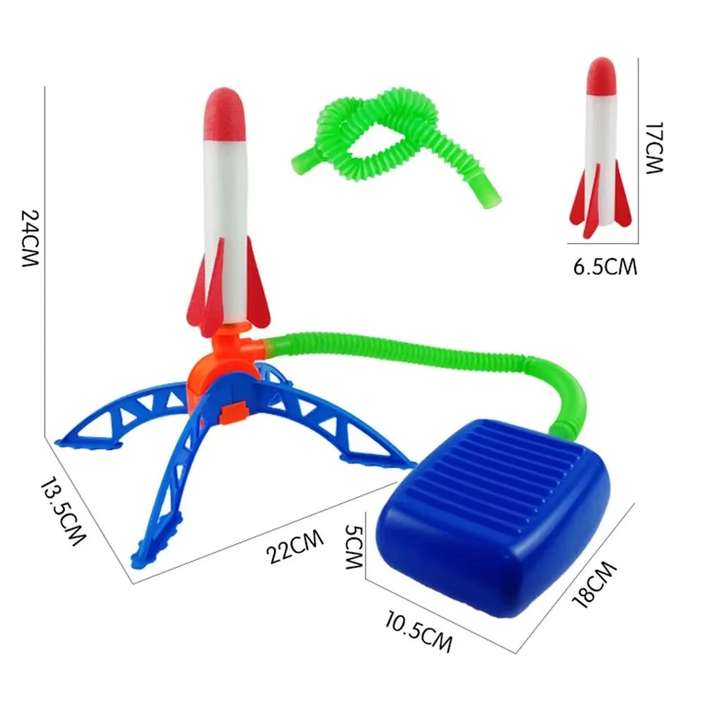 Air Rocket Foot Pump Launcher - Exciting Outdoor Toy for Kids, Perfect for Jumping Sports and Fun Games!