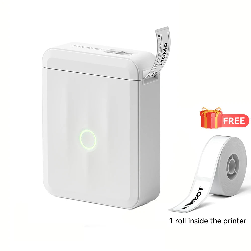 Portable Thermal Label Printer Mini Self-Adhesive Sticker Maker Wireless Bluetooth Printing 