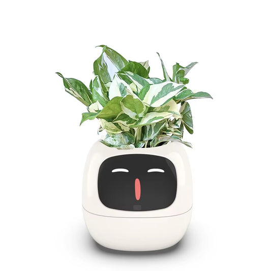 Transform Your Plant Care with Ivy Smart Planter: 49+ Engaging Expressions, 7 Smart Sensors, and AI Technology!