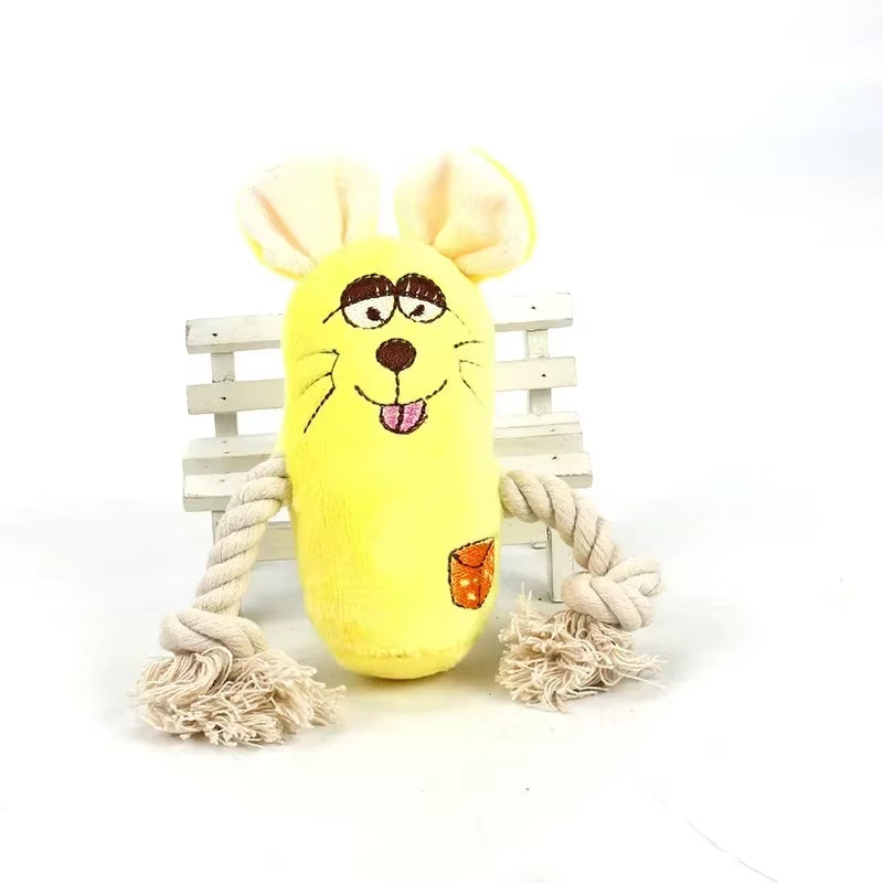 Soft Plush Mouse Pet Toys Animal Rabbit Durable Squeaky Sound Toys for Cat Dog Toy Dogs Chew Squeak Interesting Fleece Toys