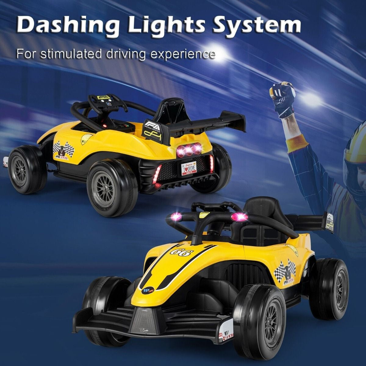 12V Battery Powered Kids Ride on Car with Remote Control and MP3 Music