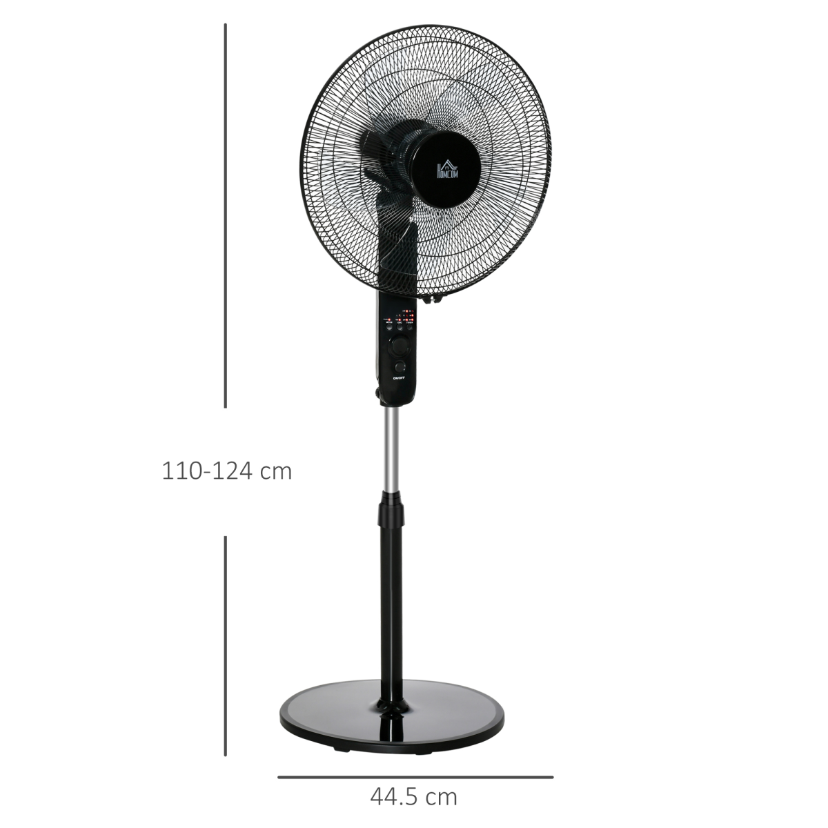 Smart Oscillating Tower Fan with Remote - 3 Speeds & 7.5-Hour Timer