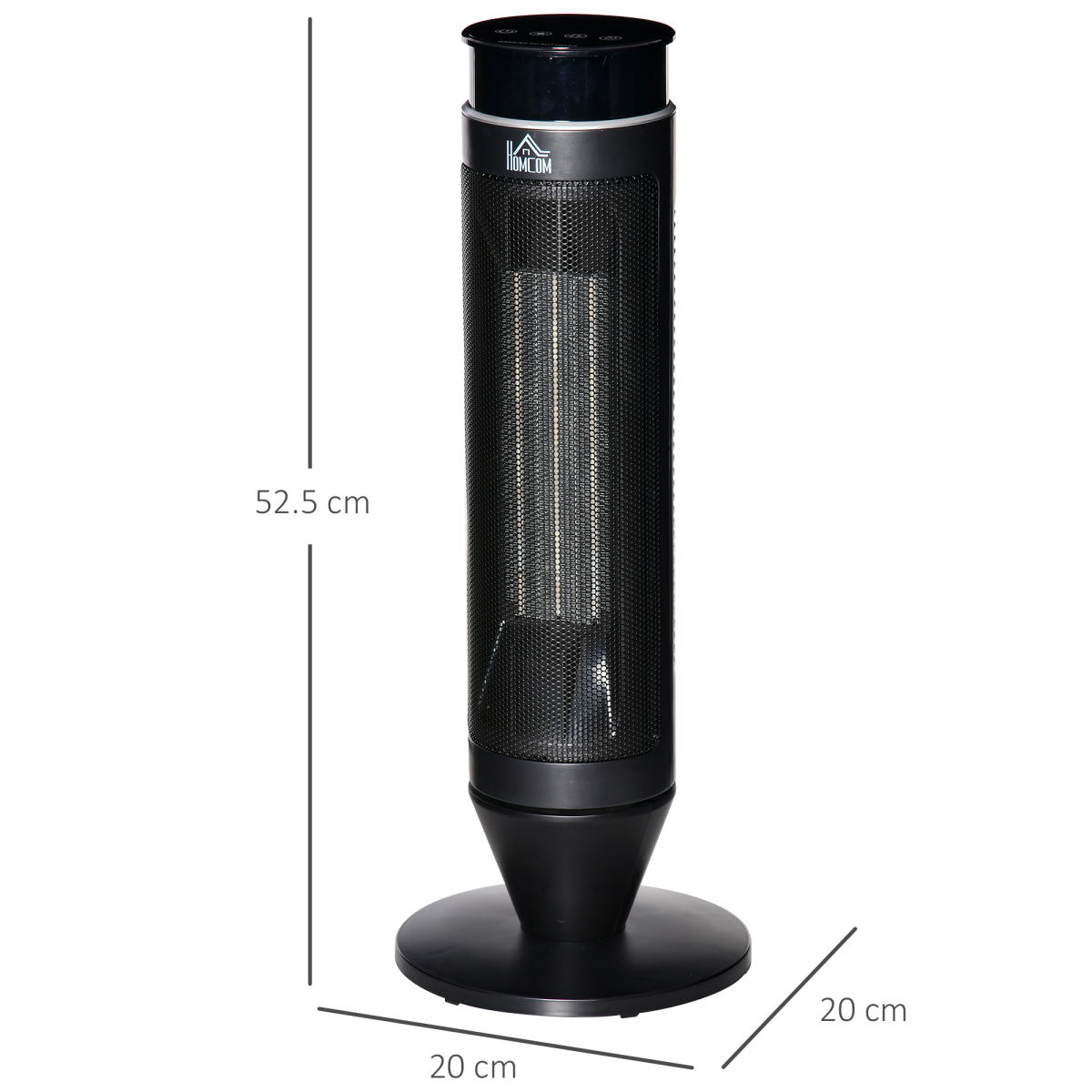 Smart Ceramic Oscillating Space Heater - Remote Control & 8-Hour Timer