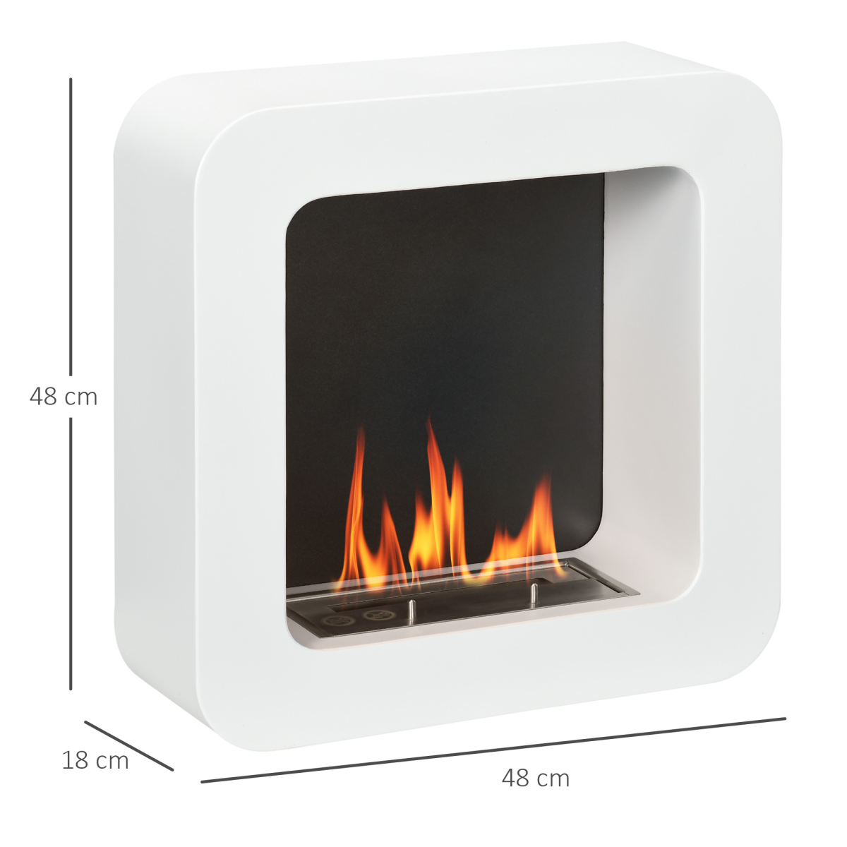 Stylish Wall-Mounted Ethanol Fireplace: Modern Heat with Minimal Hassle