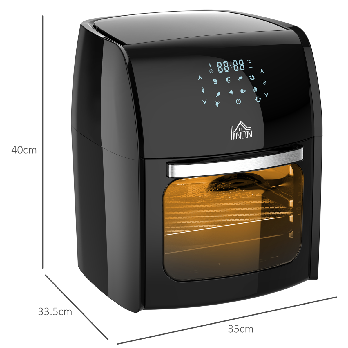 12L 8-in-1 Air Fryer Oven - Healthier Cooking Made Easy!