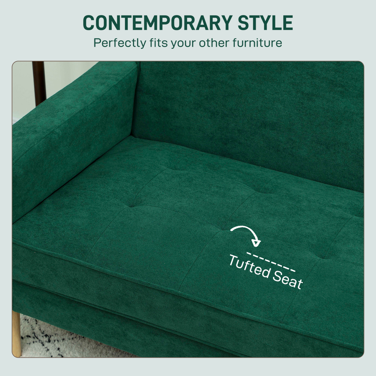 Chic Velvet 2-Seater Sofa Chair – Stylish Comfort for Every Living Space