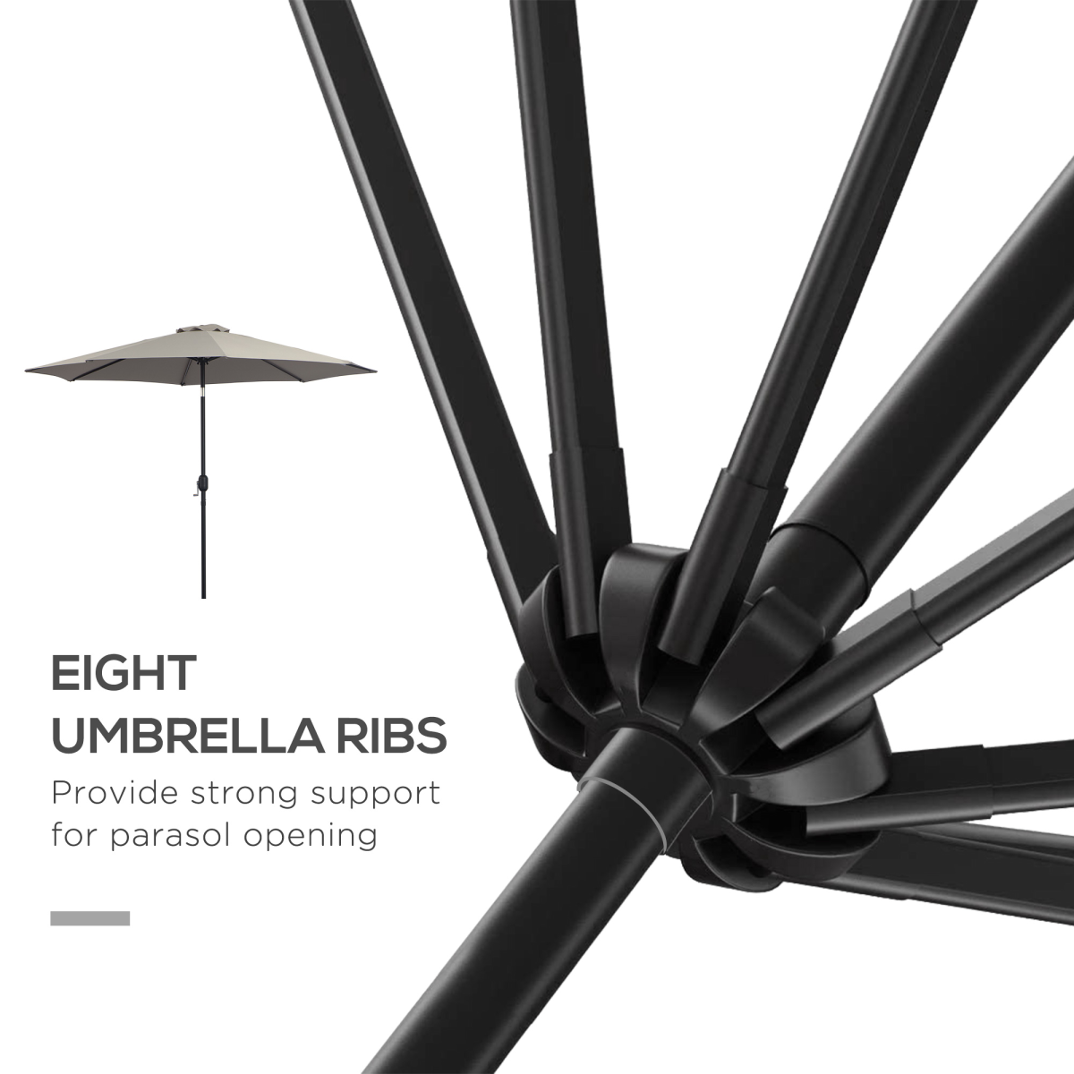 Versatile Wall-Mounted Patio Umbrella - Shelter and Style for Any Space