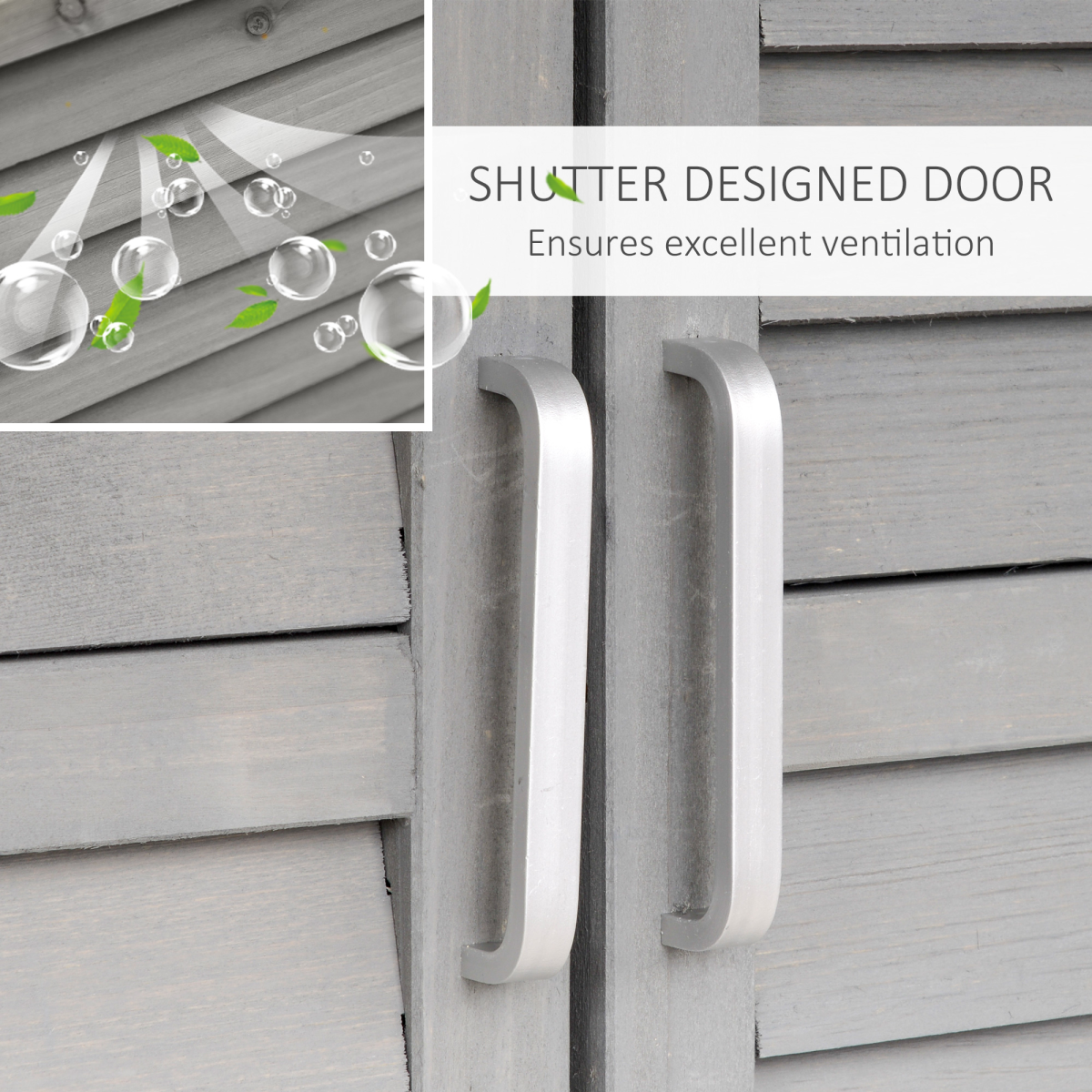 Durable Fir Wood Garden Shed - Organize Your Outdoor Gear with Style