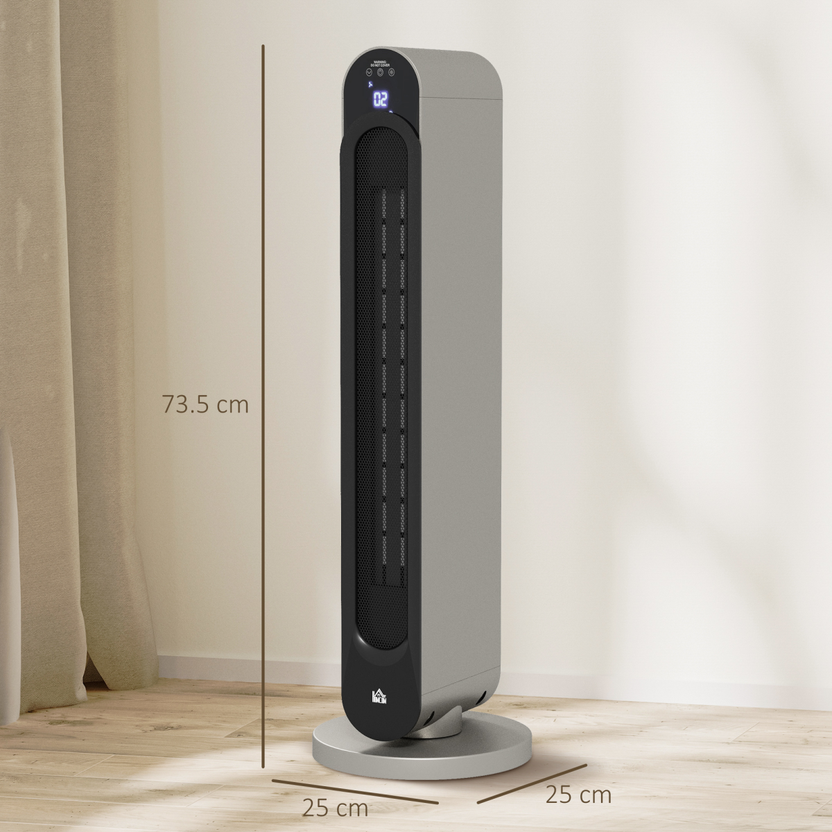 Cozy Comfort: 2200W Ceramic Heater with Remote & 12-Hour Timer