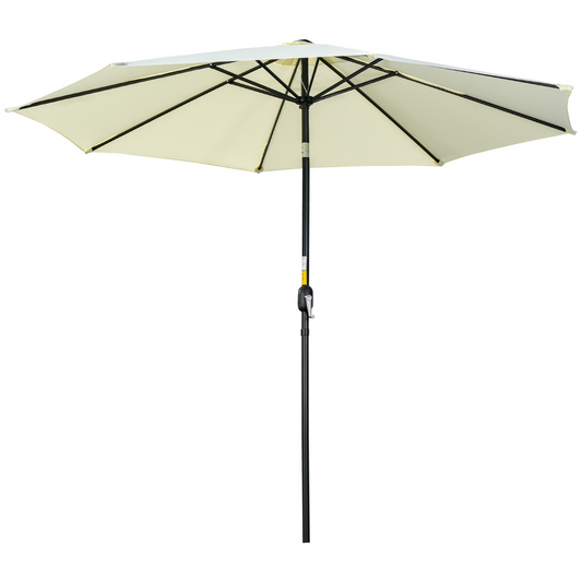 Stylish 10' Wall-Mounted Patio Umbrella with Crank & Adjustable Tilt