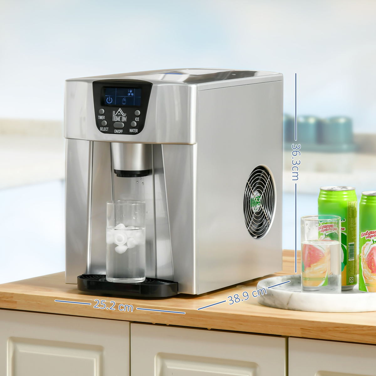 Ice Maker & Water Dispenser: Effortless Chilling Anywhere, Anytime!