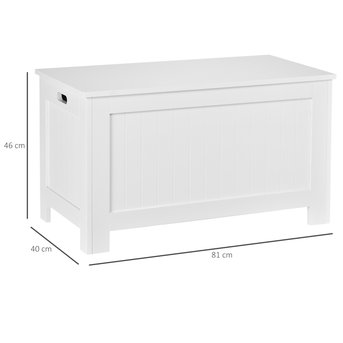 Spacious Toy Chest with Safety Hinges & Easy-Carry Handles - Keep Clutter at Bay!