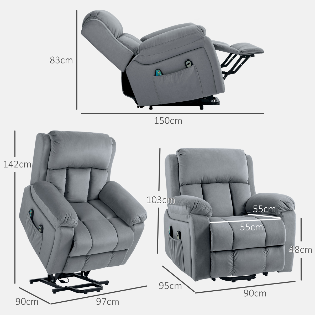 Electric Lift Chair: Recliner with Massage & Heat for Ultimate Relaxation