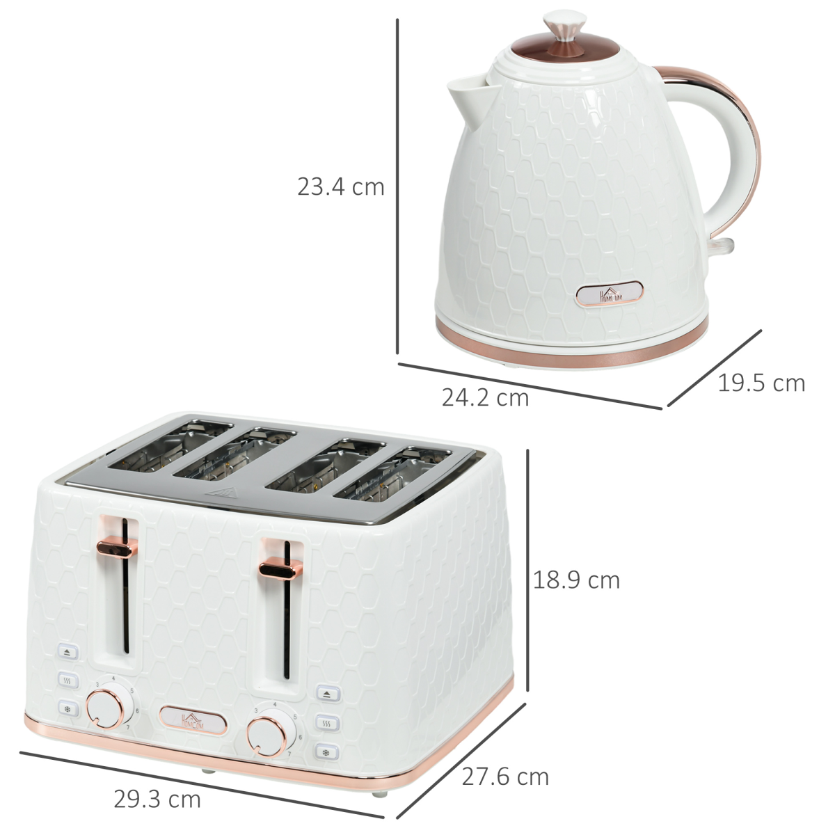 Chic 1.7L Kettle & Toaster Set: Stylish, Versatile, and Perfect for Entertaining