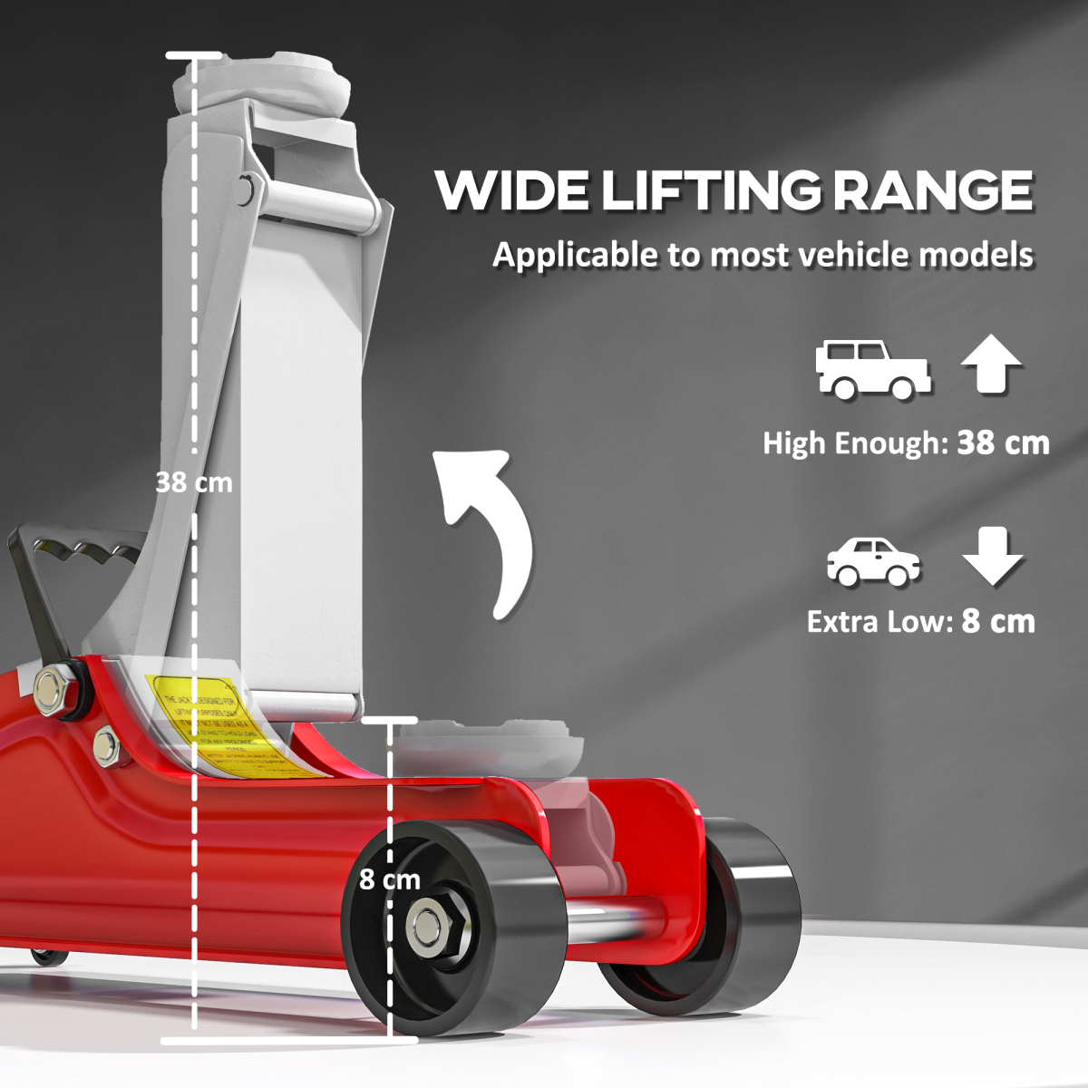 2.5 Ton Low Profile Hydraulic Jack - Ultimate Racing & SUV Lift Kit