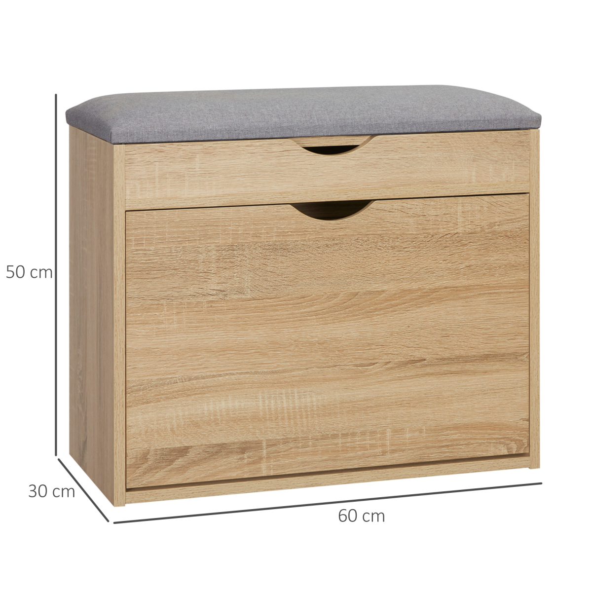 Stylish Shoe Bench with Cushion & Storage - Perfect for Entryways!