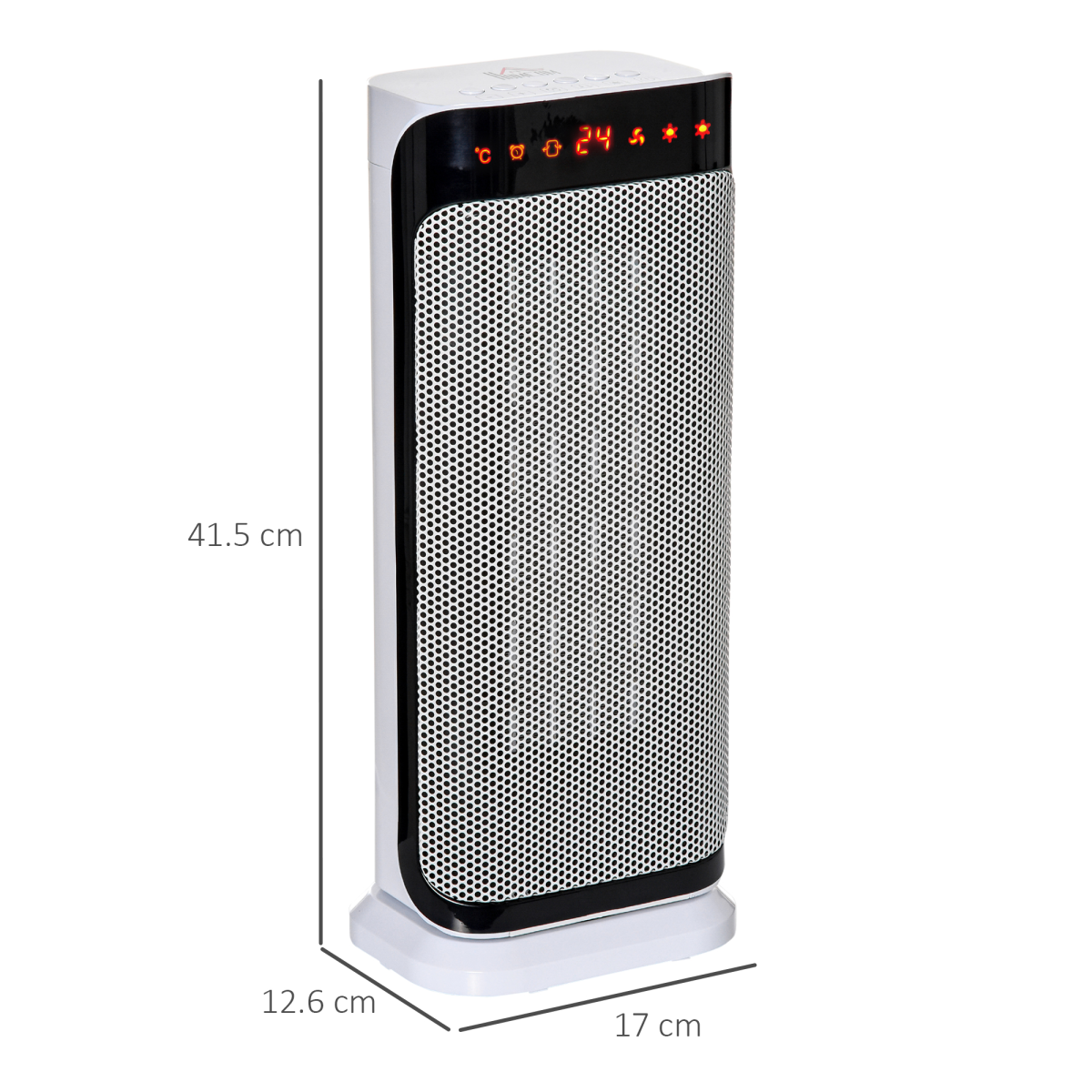 Oscillating Ceramic Space Heater: Portable Comfort with 3 Heating Modes