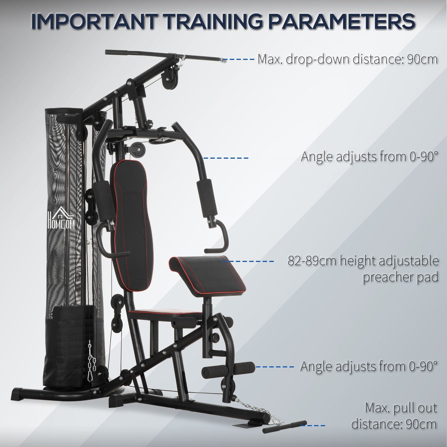 Transform Your Home Gym: Multi Gym with 45Kg Weight Stack