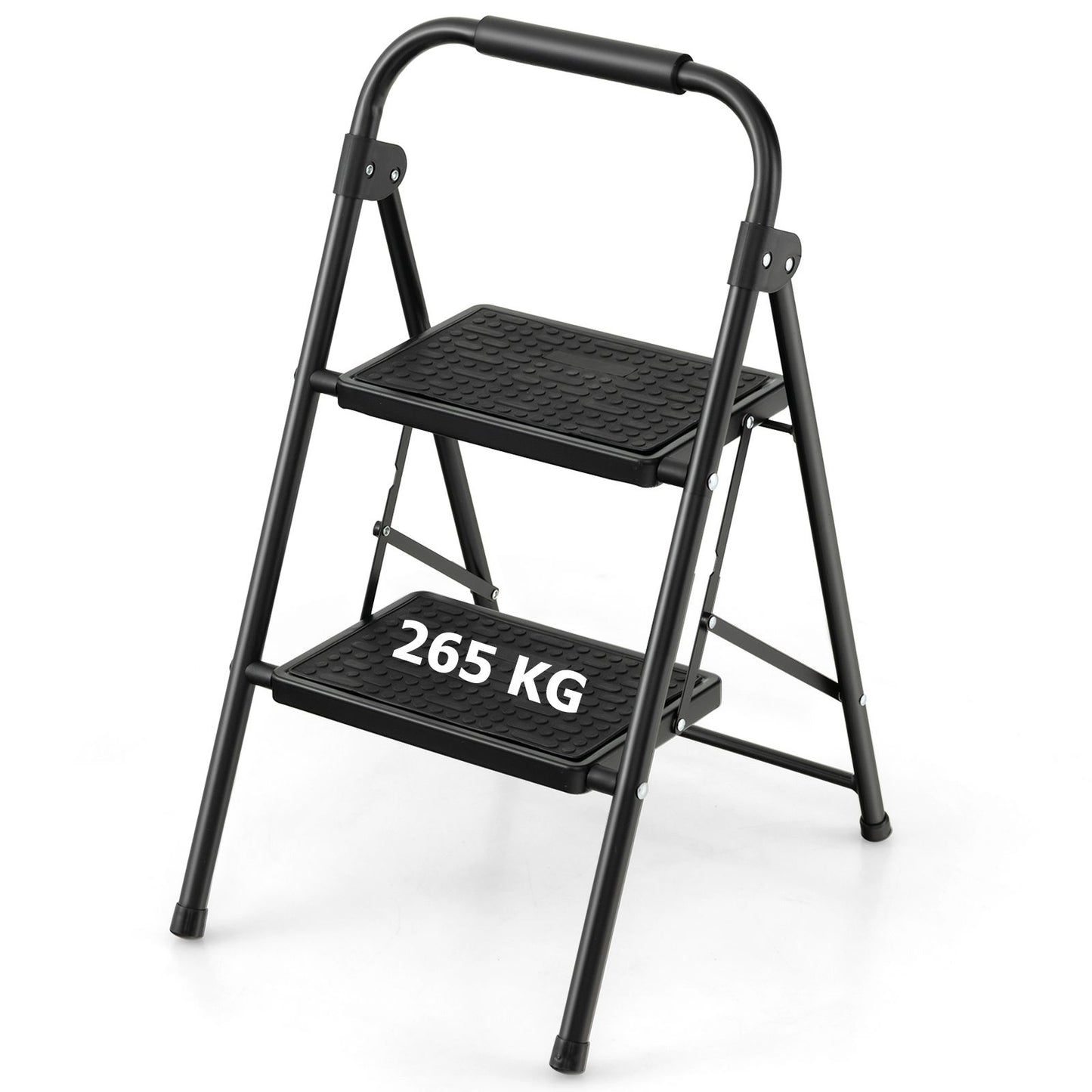 2 Step Folding Ladder with Safe Lock and Hand Grip