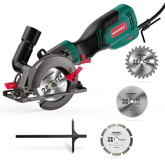 750W Circular Saw with 3 Saw Blades 48Mm Cutting Depth Power Tools for Cutting Wood Soft Metal Tiles and Plastic