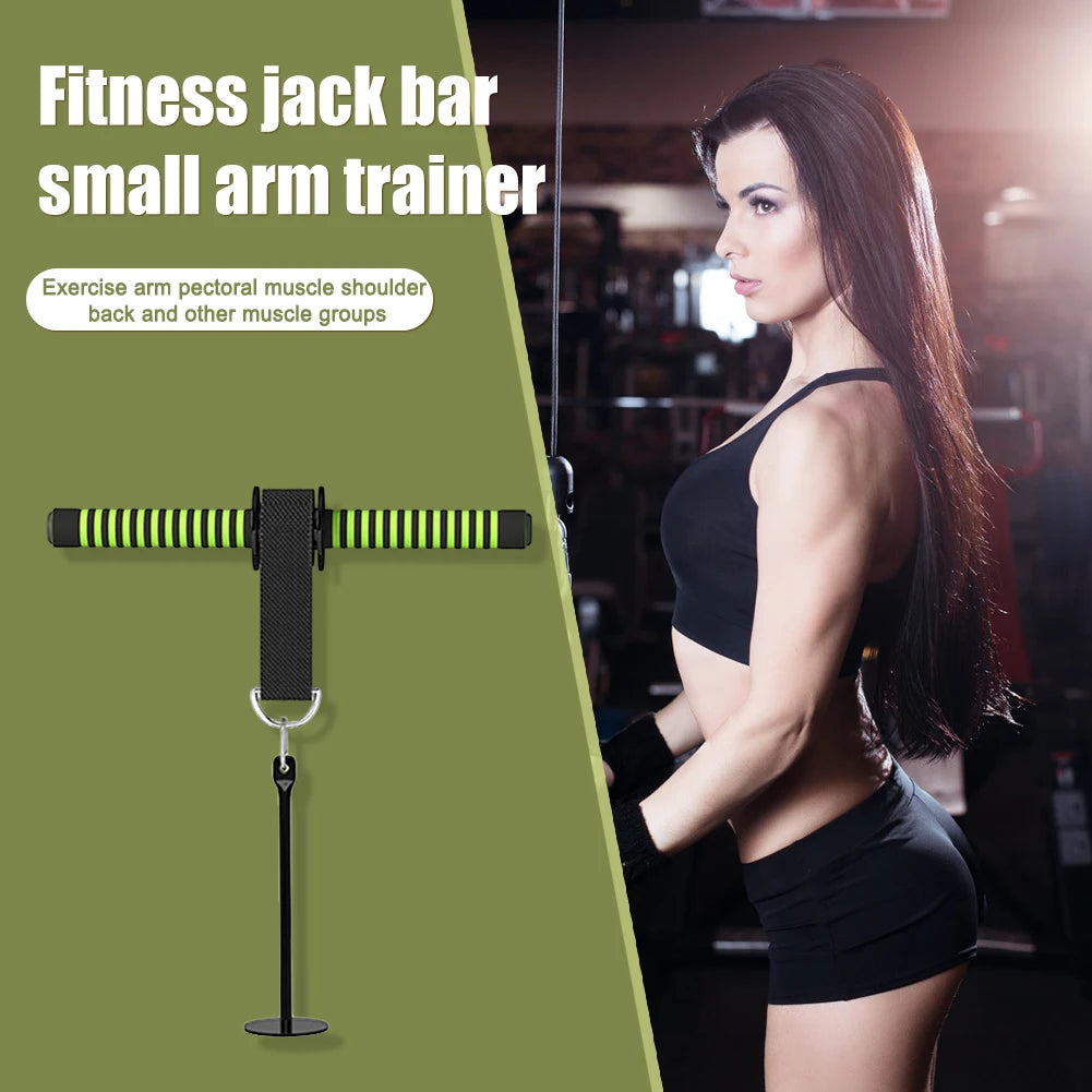 Wrist Trainer Pulldown Bar Thickened Sponge Grip Forearm Muscle Strength Workout Bar Bodybuilding Portable Fitness Equipment